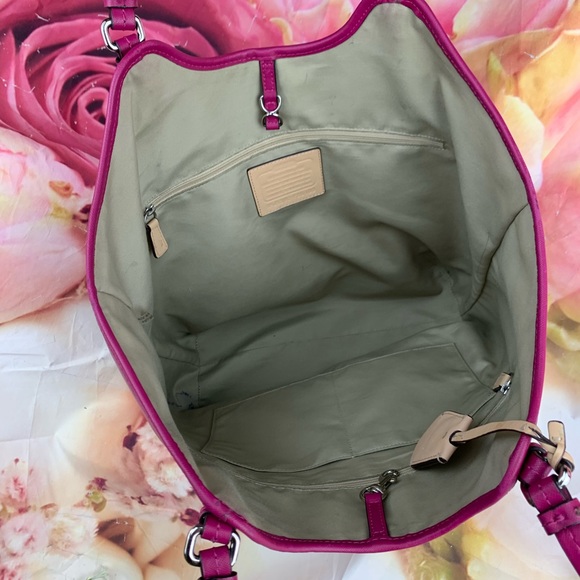 💖✨🌸 LRG Peyton Pink COACH Tote Handbag 🌸✨💖 - Picture 3 of 8